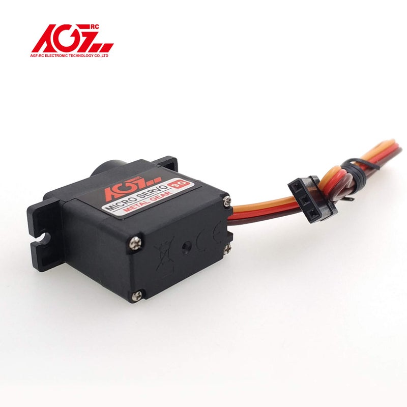 AGFRC 2PCS AGFRC Micro 9g RC Servo Motor Kit - Digital 2.8KG Metal Gear Mini Servo for RC Helicopter Airplane Car, Control Angle 180Â° - Image 3